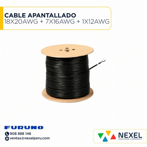 [A42149] CABLE APANTALLADO 18X20 AWG + 7X16 AWG + 1X12AWG FURUNO