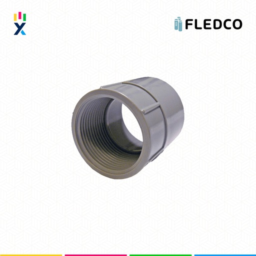[B743568] CONECTOR HEMBRA PVC 11/2" SCH40/80 UL651 UV PROT. CC 3324 FLEDCO