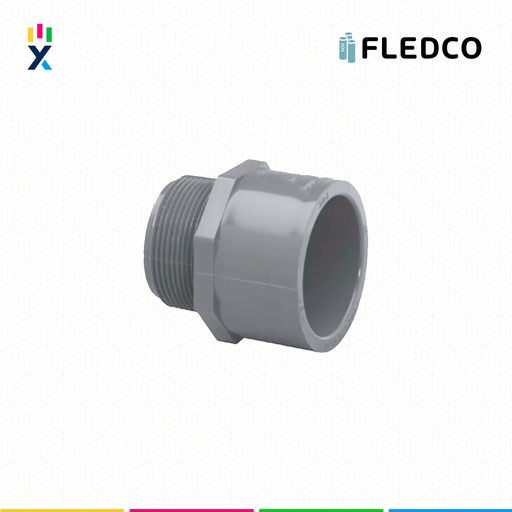[B743577] CONECTOR MACHO PVC 11/4" SCH40/80 UL651 UV PROT. CC 3314 FLEDCO