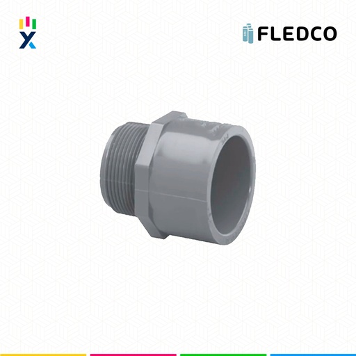 [B743583] CONECTOR MACHO PVC 6" SCH40/80 UL651 UV PROT. CC 3319 FLEDCO