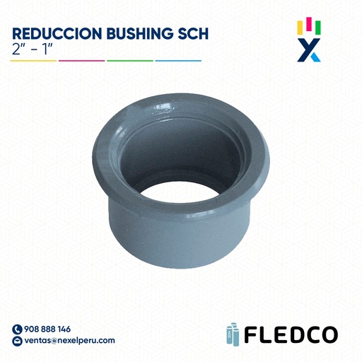 [B743586] RED BUSHING (2" - 1") SCH40/80 FLEDCO