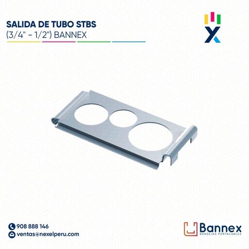 [C26956] SALIDA DE TUBO STBS (3/4" - 1/2") BANNEX